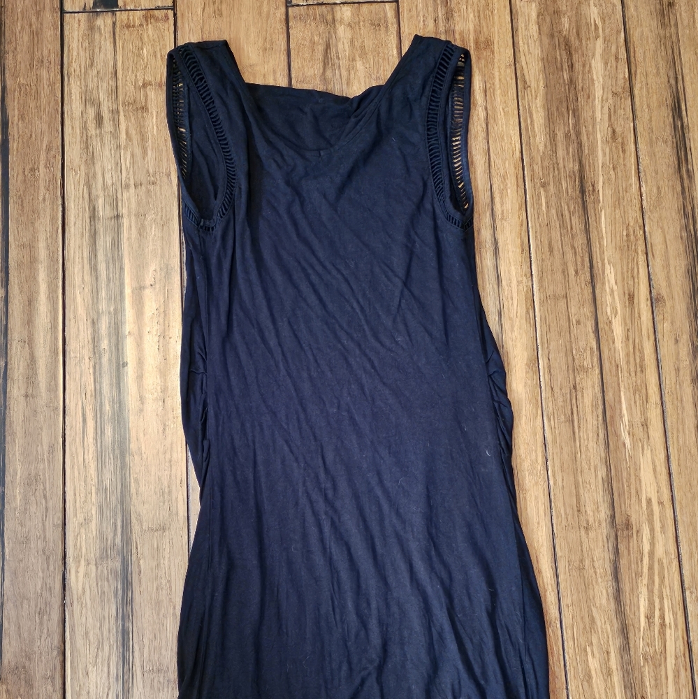 Black bodycon maternity dress by Liz Lange